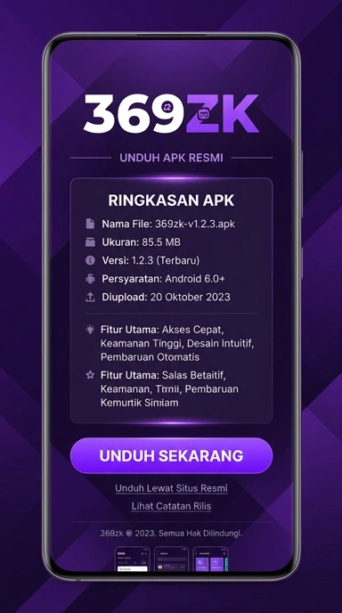 Tampilan halaman APK 369zk