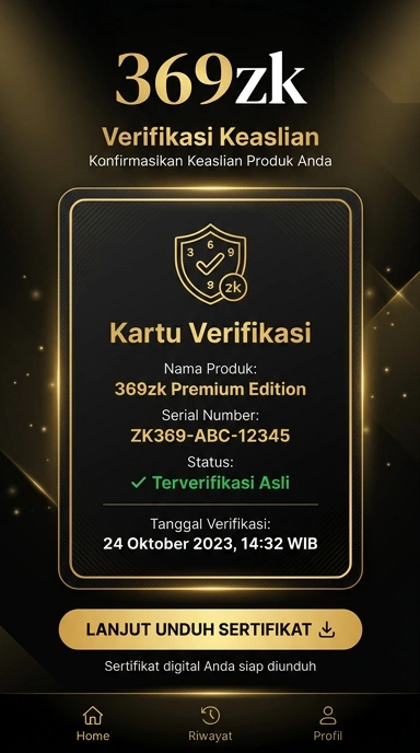 Tampilan kanal resmi 369zk