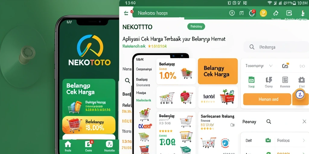 Antarmuka aplikasi NEKOTOTO untuk cek harga produk terbaru.